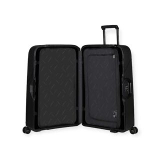 Samsonite Magnum Eco Spinner Μεγάλη Βαλίτσα με ύψος 75cm σε Μαύρο χρώμα