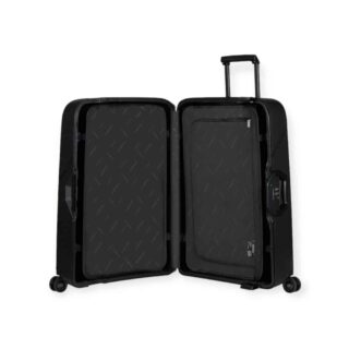 Samsonite Magnum Eco Spinner Μεγάλη Βαλίτσα με ύψος 81cm σε μαύρο   χρώμα