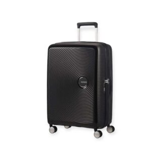 American Tourister Soundbox Spinner Expandable Μεσαία Βαλίτσα με ύψος 67cm σε Μαύρο χρώμα