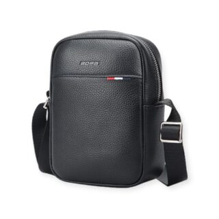 Δερμάτινο τσαντάκι ώμου Bopai 11-122591 μαύρο