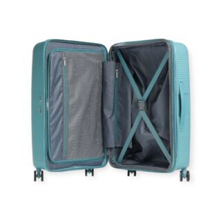 American Tourister Μεσαία Βαλίτσα με ύψος 67cm σε Πετρόλ χρώμα