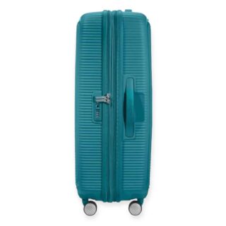 American Tourister Soundbox Spinner Expandable Set 3 Βαλίτσες  Τιρκουάζ χρώμα