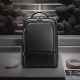 Bopai Αντικλεπτικό Δερμάτινο Σακίδιο Laptop 15.6” 24L Μαύρο