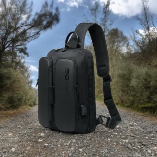 Bange 7079 Τσαντάκι Ώμου Χιαστί Crossbody Μαύρο