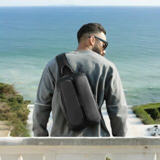 Bange 7079 Τσαντάκι Ώμου Χιαστί Crossbody Μαύρο