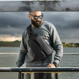 Bange 7079 Τσαντάκι Ώμου Χιαστί Crossbody Μαύρο