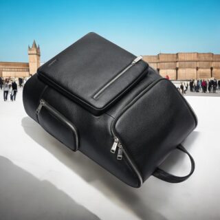 Bopai Αντικλεπτικό Δερμάτινο Σακίδιο Laptop 15.6” 25L Μαύρο