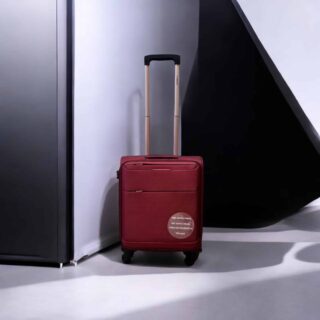 Diplomat Athens Collection 6040 Μπορντό Μεσαία Βαλίτσα Καμπίνας 68cm 55cm