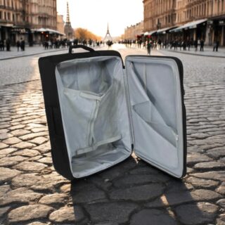 Diplomat ZC6100 Μεγάλη Βαλίτσα με ύψος 71cm σε Μαύρο χρώμα