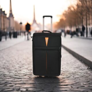 Diplomat ZC6100 Μεγάλη Βαλίτσα με ύψος 71cm σε Μαύρο χρώμα