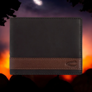 274-704-60 Πορτοφόλι πλάγιο camel active taipeh black