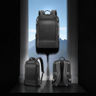 Bopai Αντικλεπτικό Δερμάτινο Σακίδιο Laptop 15.6” 21L Μαύρο