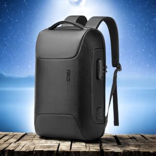 Bange 6622 Δερμάτινο Σακίδιο Πλάτης 23L 15.6” Μαύρο