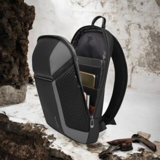 Bange 7721 Τσαντάκι Ώμου Χιαστί Crossbody Γκρι