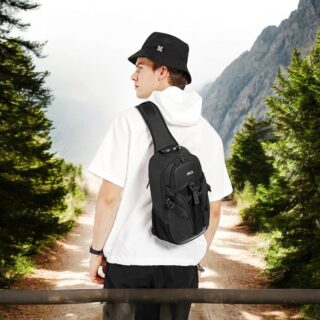 Bange 77120 Τσαντάκι Ώμου Χιαστί Crossbody Μαύρο