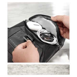 Bange 7630 Τσαντάκι Ώμου Χιαστί / Ποδιού Μαύρο