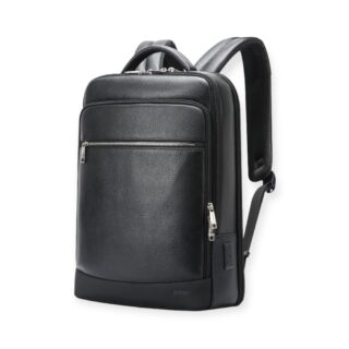 Bopai Αντικλεπτικό Δερμάτινο Σακίδιο Laptop 15.6” 24L Μαύρο