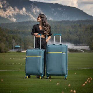 Βαλίτσα trolley Cardinal μεσαία μεγάλη 5100 60/70cm πετρόλ