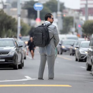 Matein 1364 Μαύρο Σακίδιο Πλάτης 36.8L για Laptop 15.6”