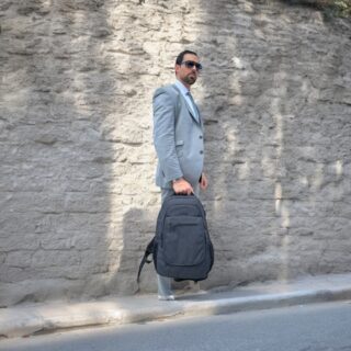 Matein 1364 Μαύρο Σακίδιο Πλάτης 36.8L για Laptop 15.6”