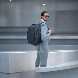 Matein 1364 Μαύρο Σακίδιο Πλάτης 36.8L για Laptop 15.6”