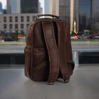 Chesterfield Austin C58.018401 Δερμάτινο Σακίδιο Καφέ