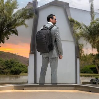 Matein Σακίδιο πλάτης 33L Laptop 17.3” Matein 1007 μαύρο