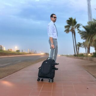 Σακίδιο πλάτης Τροχήλατο 55L Laptop 15.6” Matein 1271 μαύρο