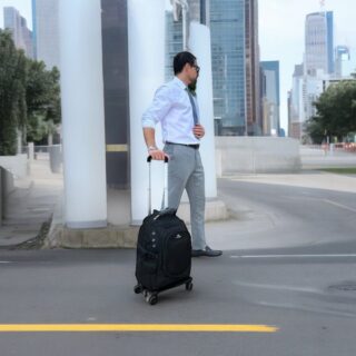 Σακίδιο πλάτης Τροχήλατο 55L Laptop 15.6” Matein 1271 μαύρο