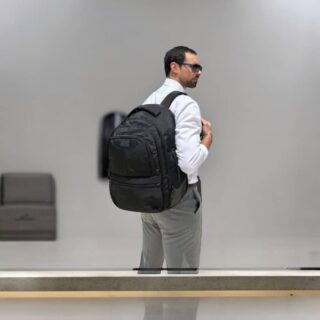 Matein 1240 Σακίδιο Τροχήλατο Μαύρο 45L Laptop 17.3”