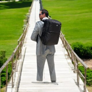 Matein 1197 Σακίδιο Πλάτης Travel 17” Μαύρο 40L