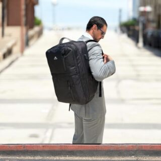 Matein 1197 Σακίδιο Πλάτης Travel 17” Μαύρο 40L