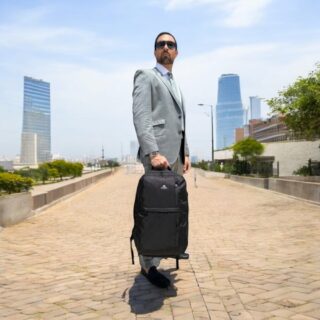 Matein 1197 Σακίδιο Πλάτης Travel 17” Μαύρο 40L