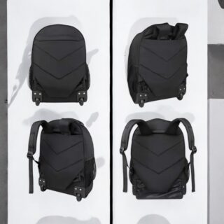 Matein 1240 Σακίδιο Τροχήλατο Μαύρο 45L Laptop 17.3”