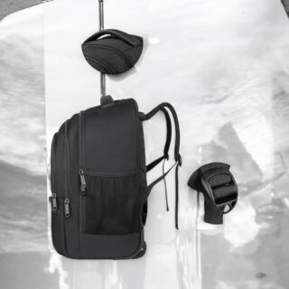 Matein 1240 Σακίδιο Τροχήλατο Μαύρο 45L Laptop 17.3”