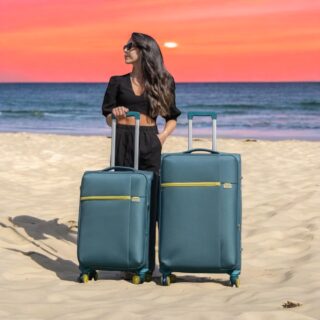 Βαλίτσα trolley Cardinal μεσαία μεγάλη 5100 60/70cm πετρόλ