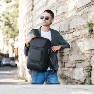 Bange 7216 Plus Μαύρο 23L Σακίδιο Laptop 15.6” Αδιάβροχο