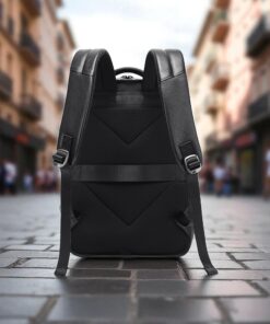 Bange 6626 Δερμάτινο Σακίδιο Πλάτης Κάμερας 17L Laptop 15.6” Μαύρο