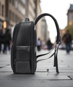 Bange 6626 Δερμάτινο Σακίδιο Πλάτης Κάμερας 17L Laptop 15.6” Μαύρο