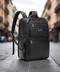 Bange 6626 Δερμάτινο Σακίδιο Πλάτης Κάμερας 17L Laptop 15.6” Μαύρο