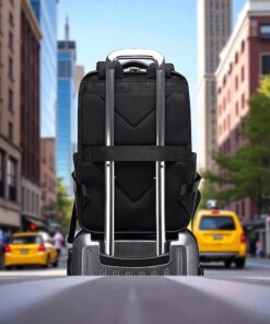 Bange 6626 Δερμάτινο Σακίδιο Πλάτης Κάμερας 17L Laptop 15.6” Μαύρο