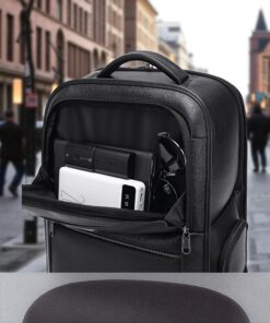 Bange 6626 Δερμάτινο Σακίδιο Πλάτης Κάμερας 17L Laptop 15.6” Μαύρο