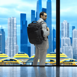 Σακίδιο πλάτης 40L Travel 17.3” Matein 1159 μαύρο