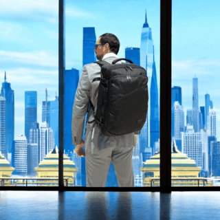 Σακίδιο πλάτης 40L Travel 17.3” Matein 1159 μαύρο