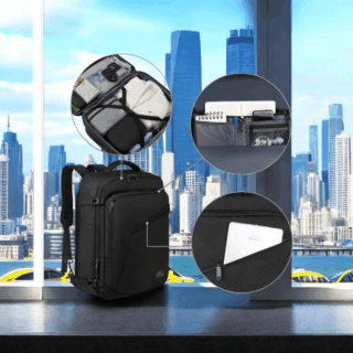 Σακίδιο πλάτης 40L Travel 17.3” Matein 1159 μαύρο