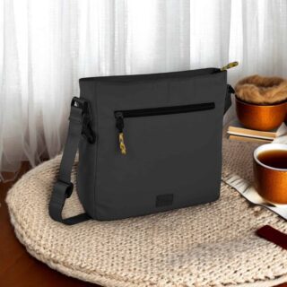 402-602-60 Τσάντα ώμου camel active terra μαύρη