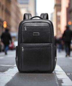 Bange 6626 Δερμάτινο Σακίδιο Πλάτης Κάμερας 17L Laptop 15.6” Μαύρο