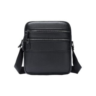 Δερμάτινο τσαντάκι ώμου Cardinal 6076 μαύρο