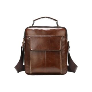 Δερμάτινο τσαντάκι ώμου Cardinal καφέ 369