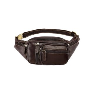Δερμάτινο τσαντάκι μέσης Cardinal 8336 coffee